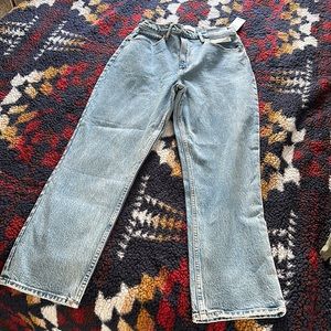 Abercrombie 90s straight hide rise curve love